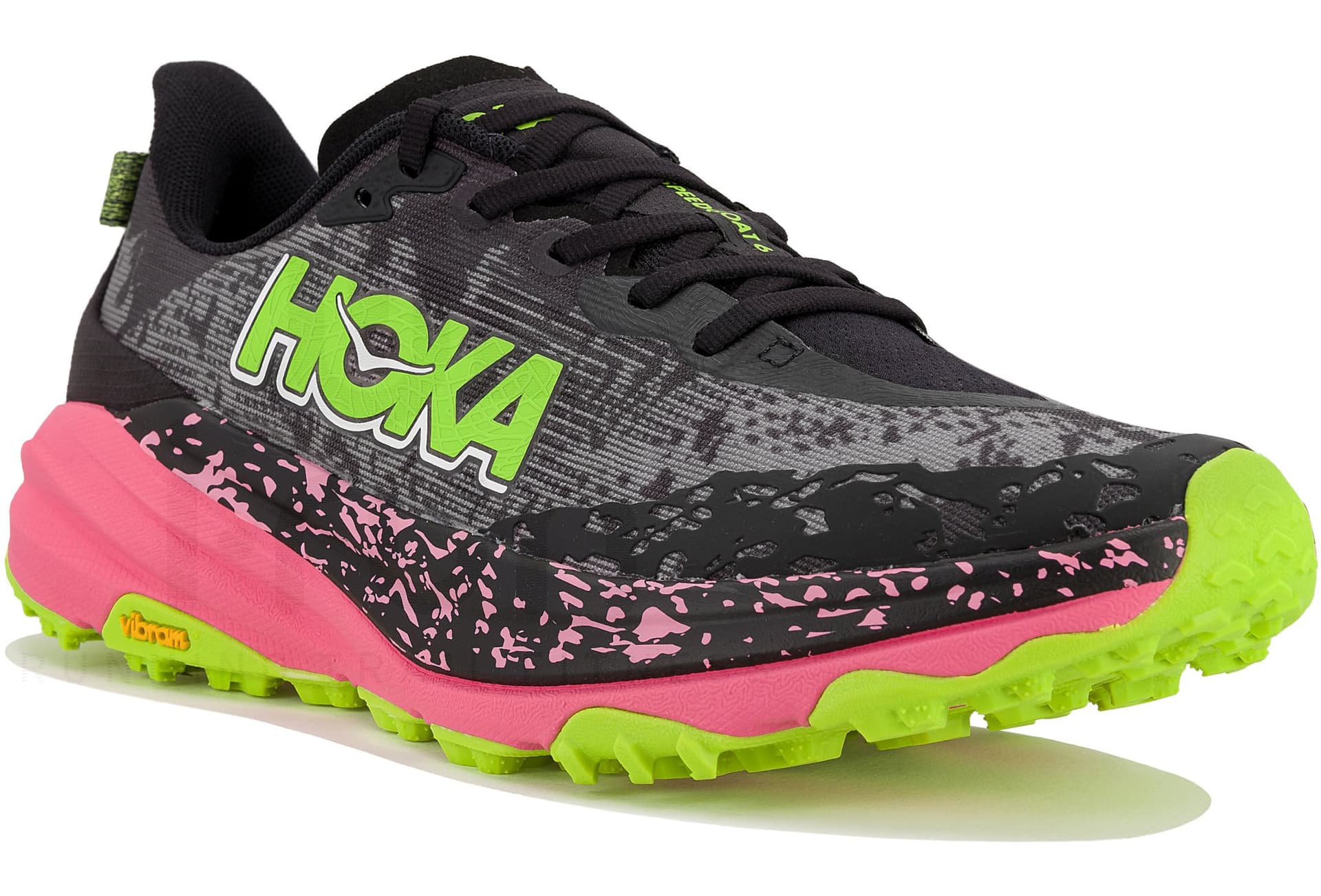 Hoka Speedgoat 6 Neon Pack — Noir